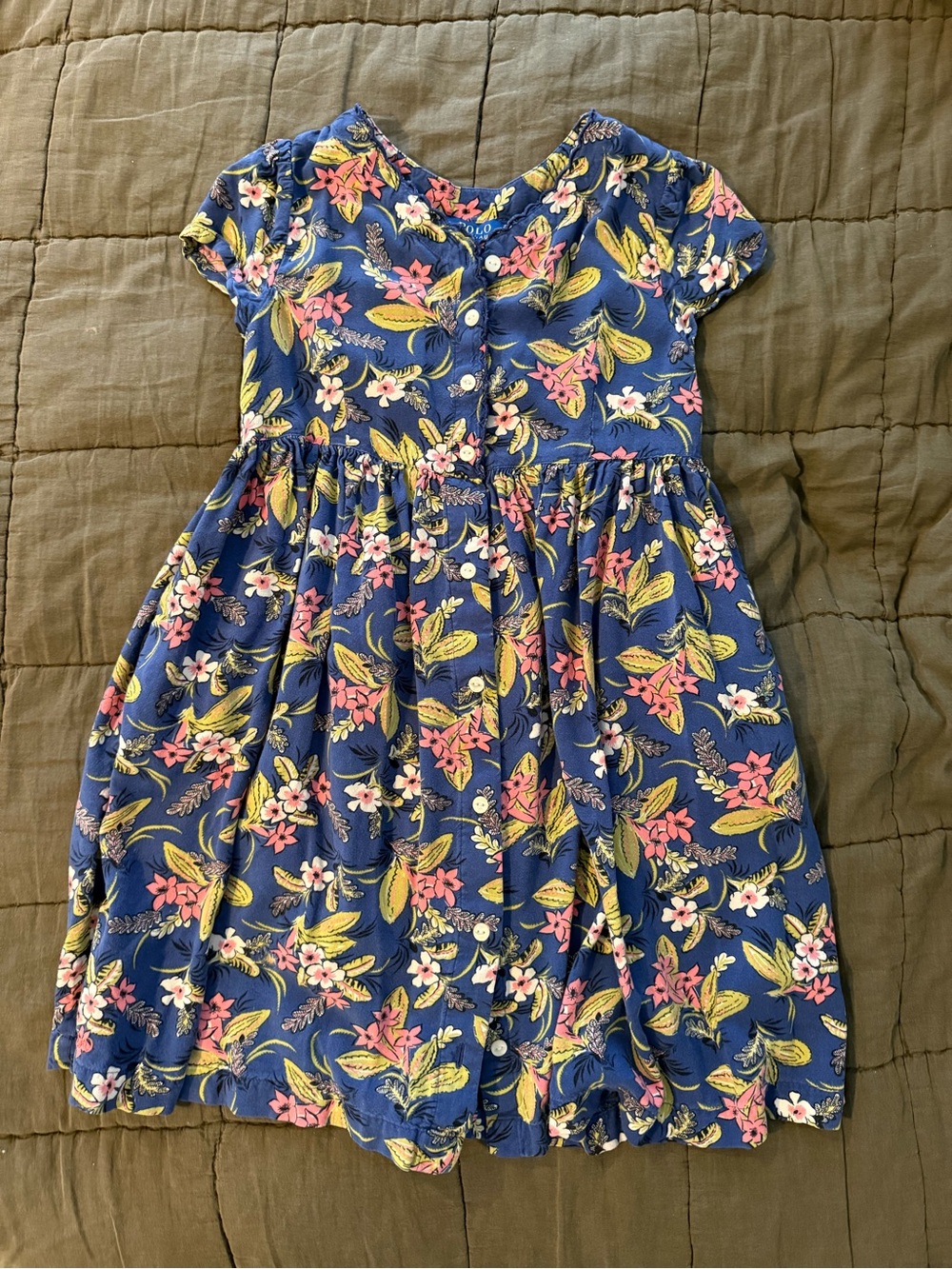 Polo, Ralph Lauren Blue Floral Girls' Dress